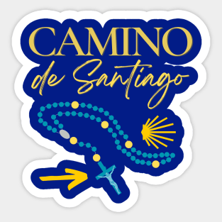 Camino de Santiago Catholic Pilgrimage Sticker